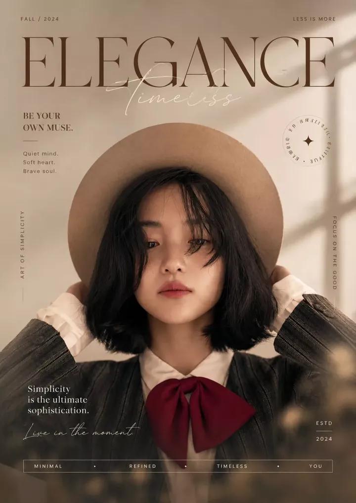 AI image generated from the “Soft Aesthetic Fashion Magazine Cover” prompt
