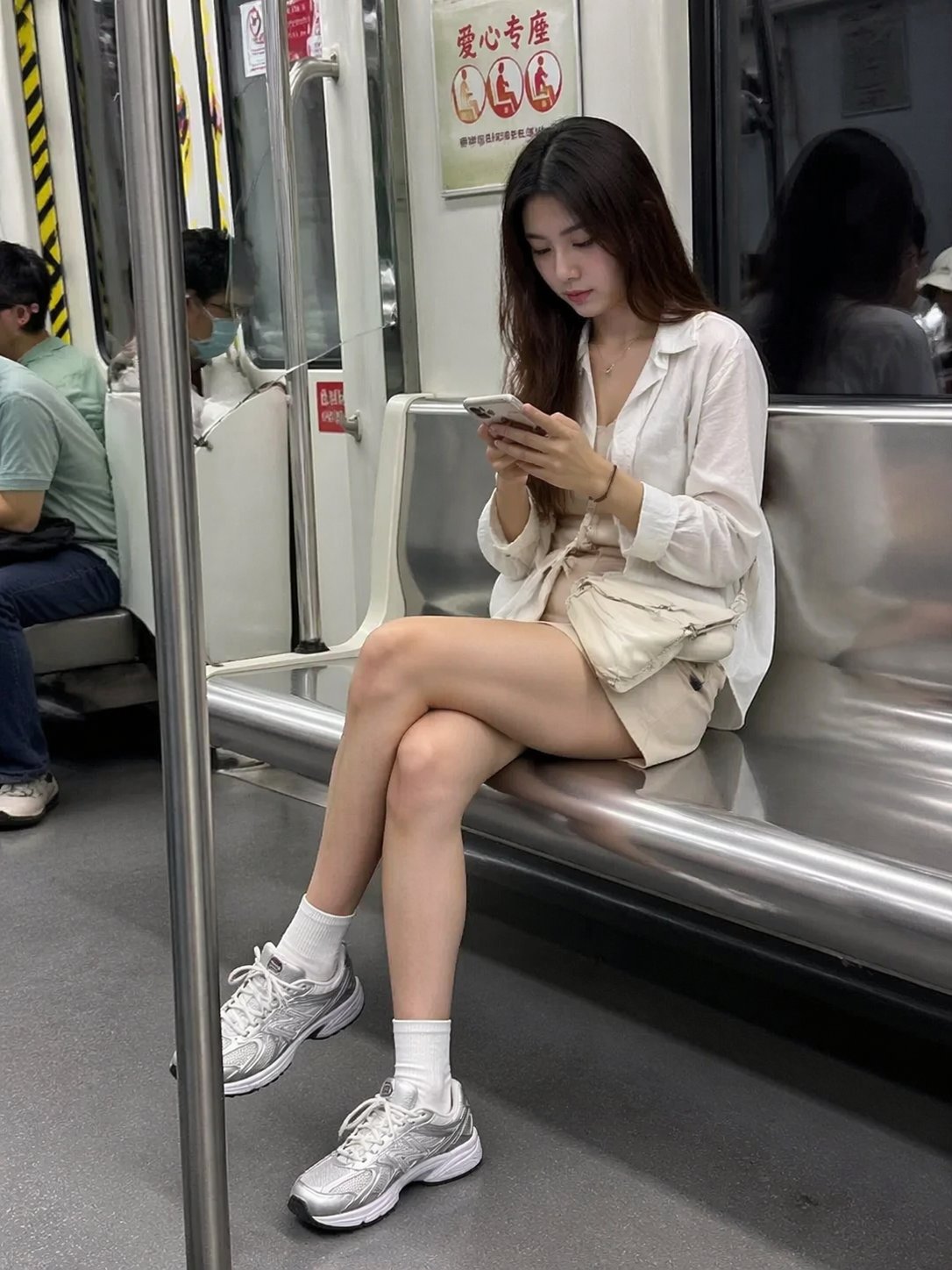 AI image generated from the “Subway Candid Photo” prompt