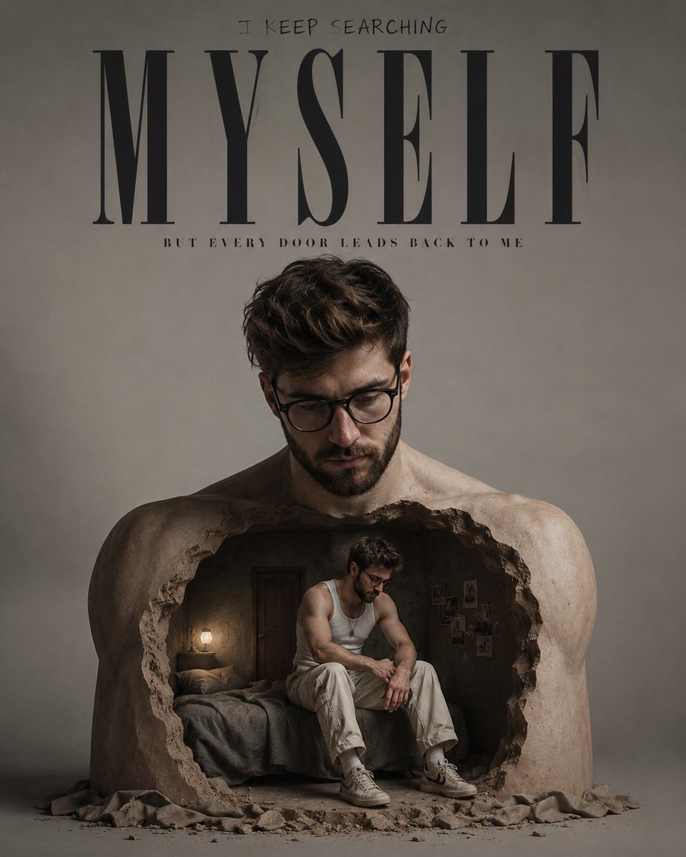 AI image generated from the “Surreal Inner Self Editorial Poster” prompt
