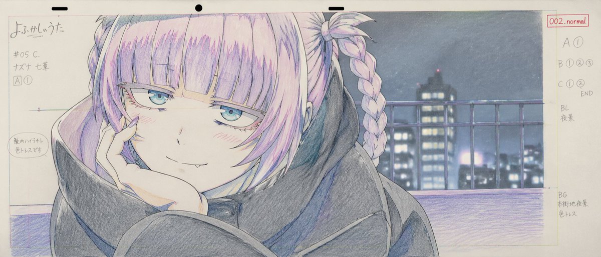 AI image generated from the “Traditional colored pencil genga, key animation drawing” prompt