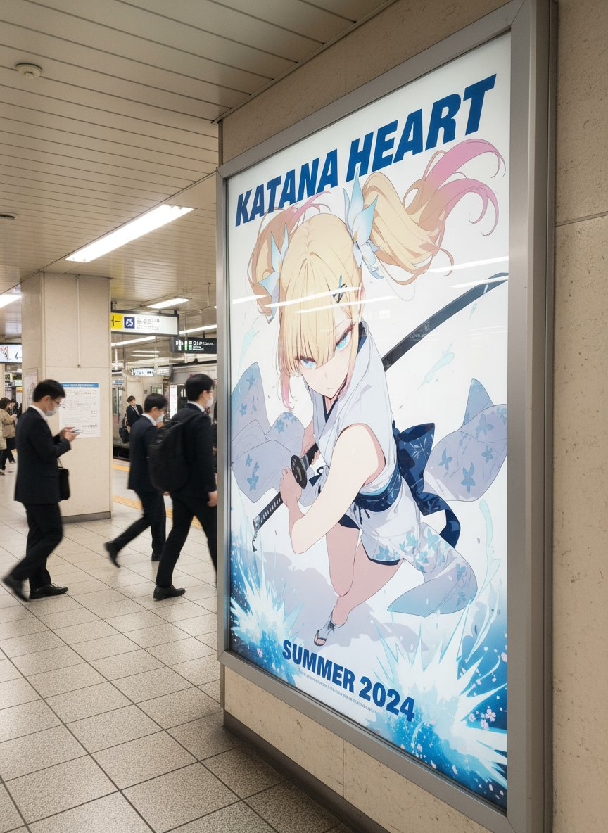 AI image generated from the “Train Station Movie Poster” prompt