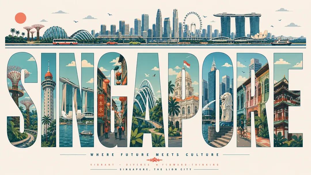 AI image generated from the “Ultra-high-resolution typography travel poster themed around” prompt