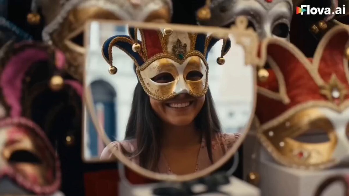 AI image generated from the “Venice Travel Vlogger Collage” prompt