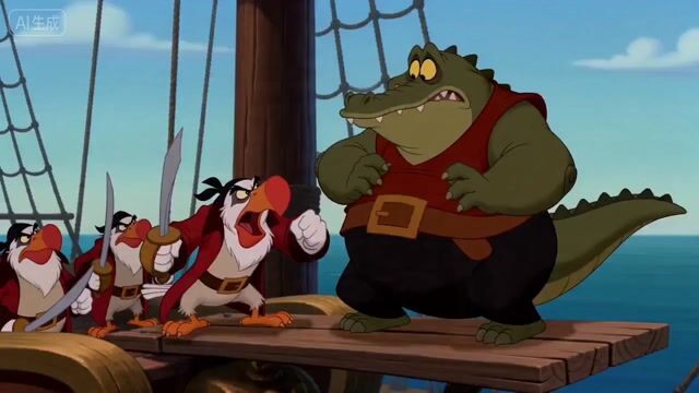 AI image generated from the “Vintage Disney Style Pirate Crocodile Animation” prompt