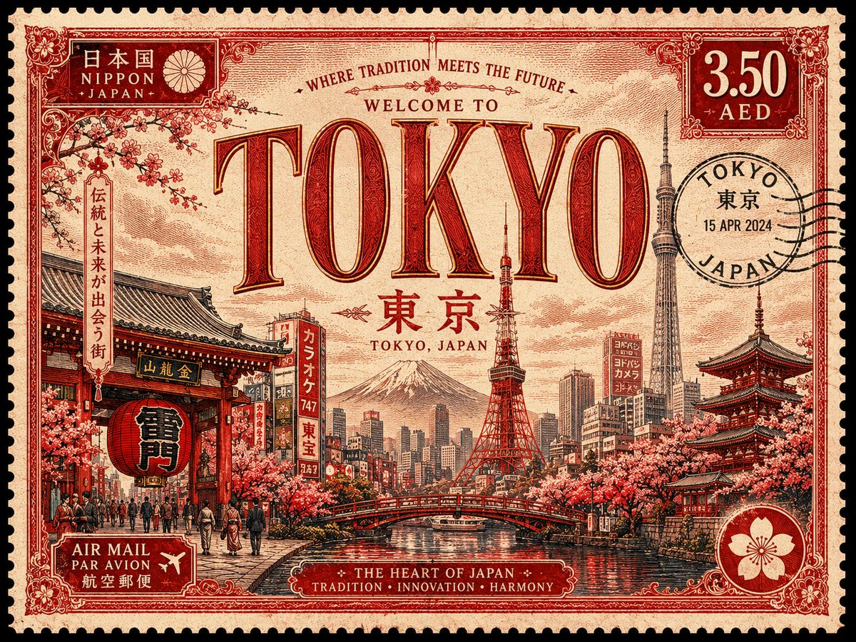 AI image generated from the “Vintage Travel Postage Stamp” prompt