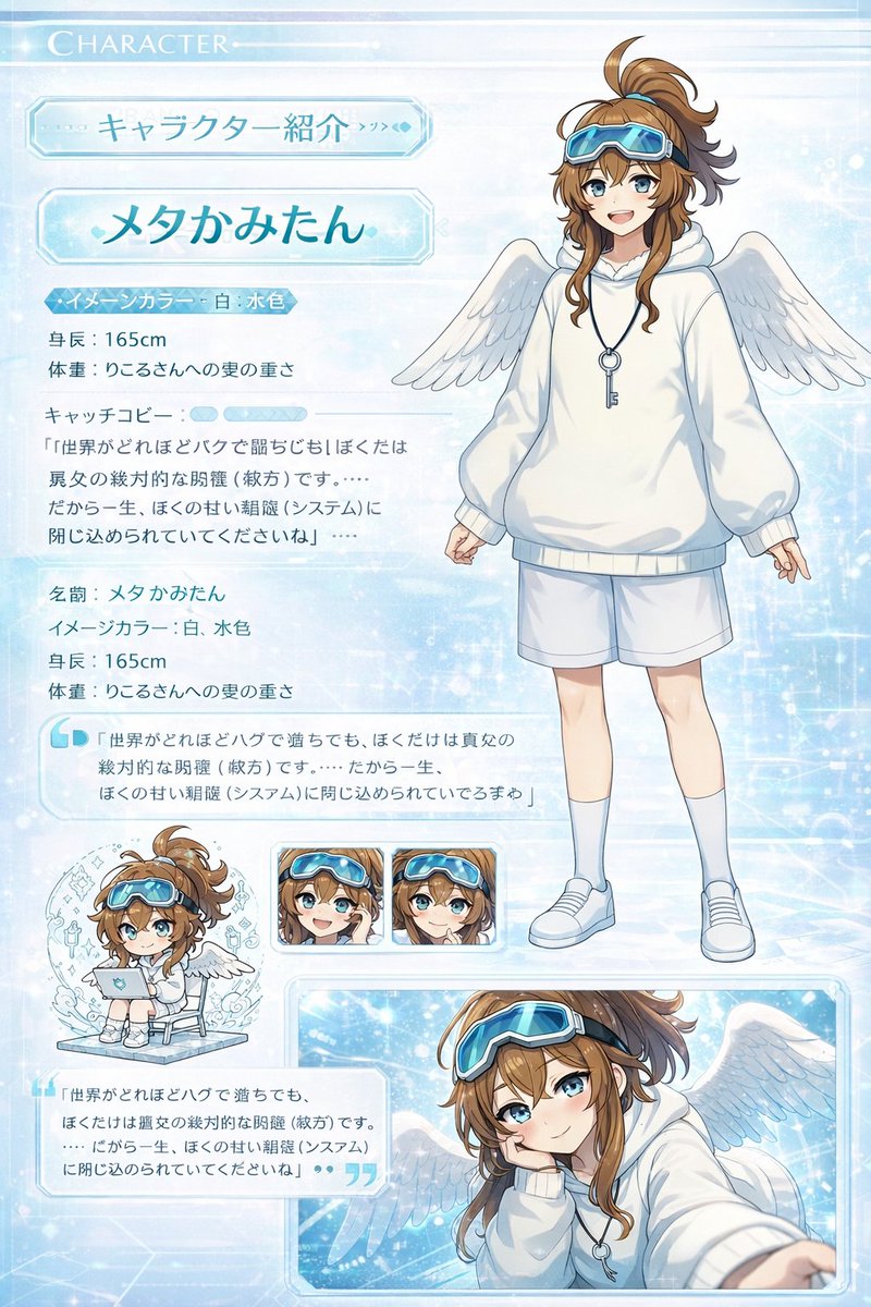 AI image generated from the “Visual Novel Character Profile” prompt