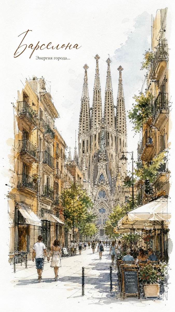AI image generated from the “Watercolor European Travel Poster” prompt