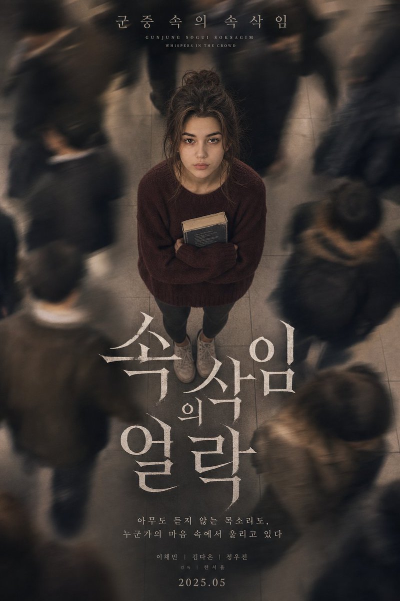 AI image generated from the “Whispers in the Crowd Poster” prompt