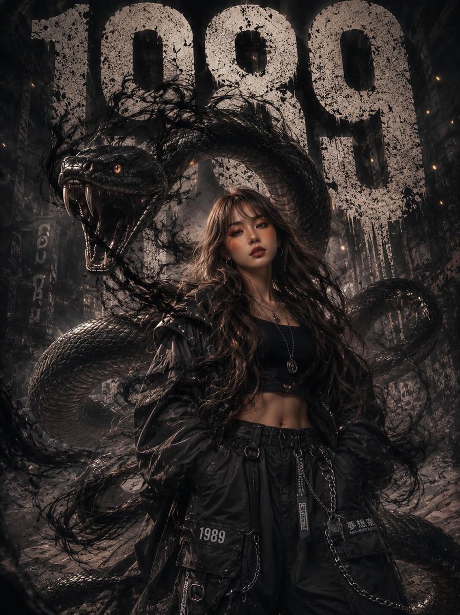 AI image generated from the “White Streetwear Python Portrait” prompt