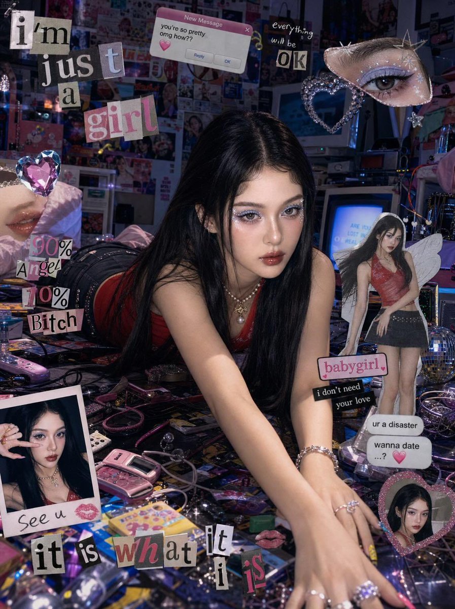 AI image generated from the “Y2K Cyber-Pop Editorial Shot” prompt