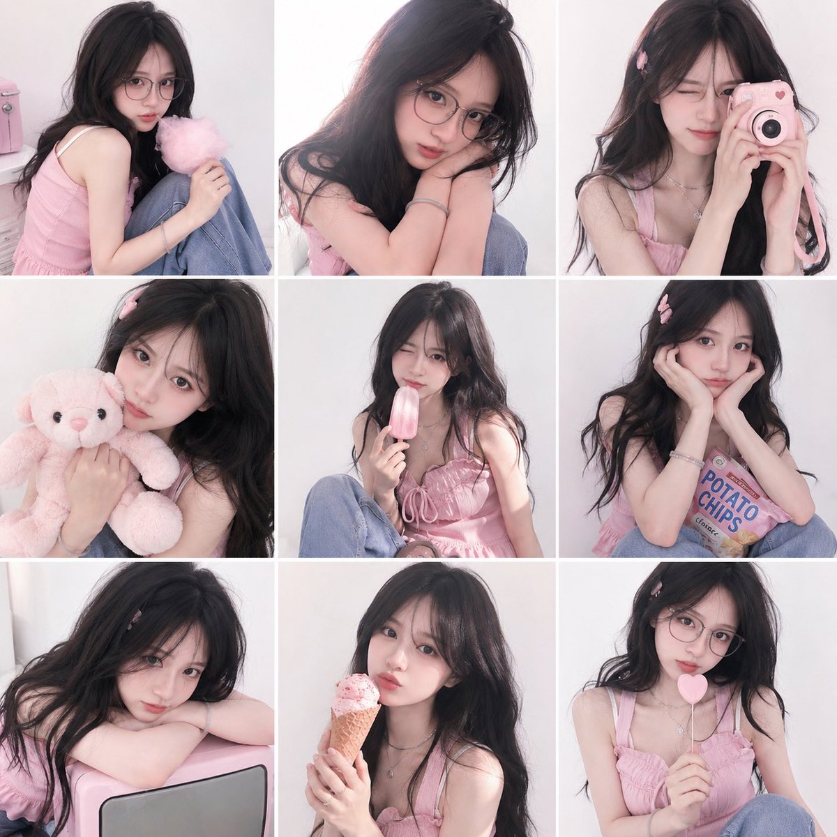 AI image generated from the “Y2K Korean Soft-Girl Editorial” prompt